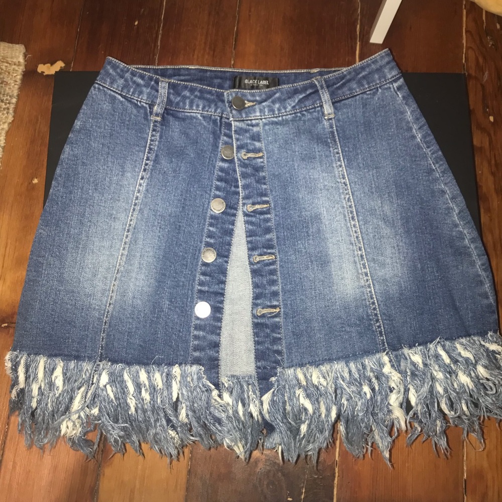 Black Label Jean Skirt